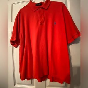 Mens like new polo shirt red size 1xbig